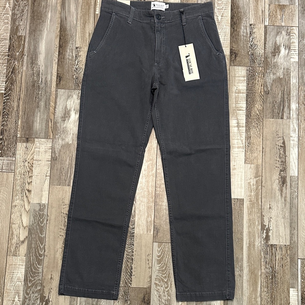 Local Boy 34x32 Stretch Field Pants. Charcoal NWT!